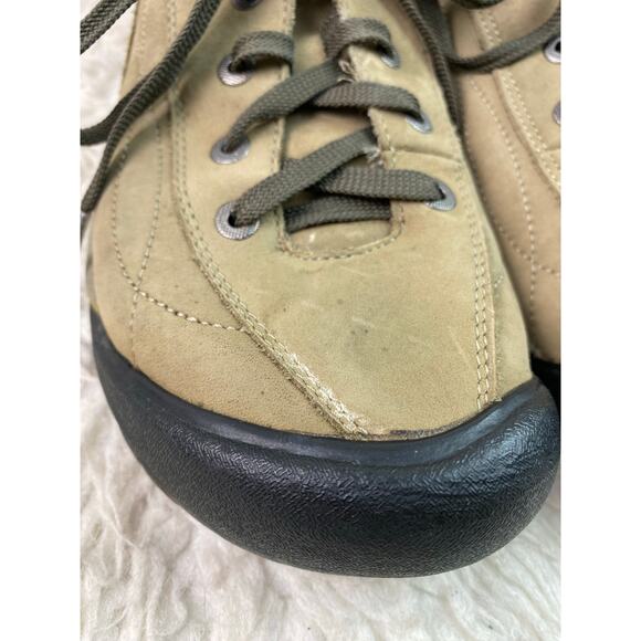 KEEN US 9 EU 39.5 Tan Nubuck Leather Lace Up Hiking Trail Shoes - Picture 3 of 10